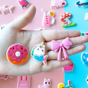 Cute Kawaii Shoe Charms 100 PCS Teens Girls Boys Kids Decoration Party Gifts Accessories Charms