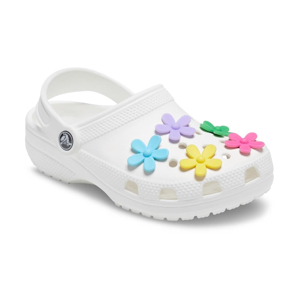 Crocs Unisex-Adult Jibbitz Shoe Spirit Girls Multi Pack, Charms for Teens, Flower Power, 5 Pack