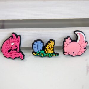 Cute Kawaii Shoe Charms 30~100 PCS Teens Girls Boys Kids Decoration Party Gifts Accessories Charms (21PCS Axolotl)