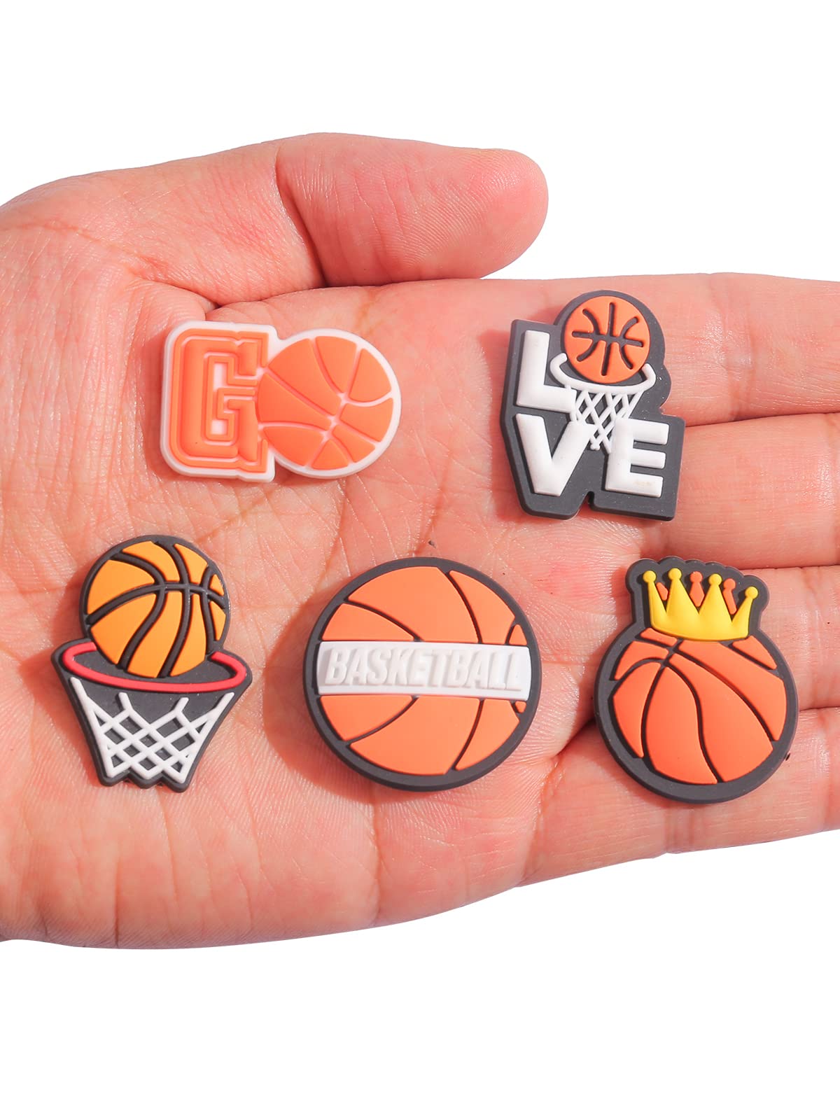 Hevmeg Sports Shoe Charms for Shoes,Baseball Softball Soccer Football Basketball Charms for Boy Girl Women Men