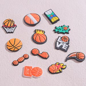 Hevmeg Sports Shoe Charms for Shoes,Baseball Softball Soccer Football Basketball Charms for Boy Girl Women Men