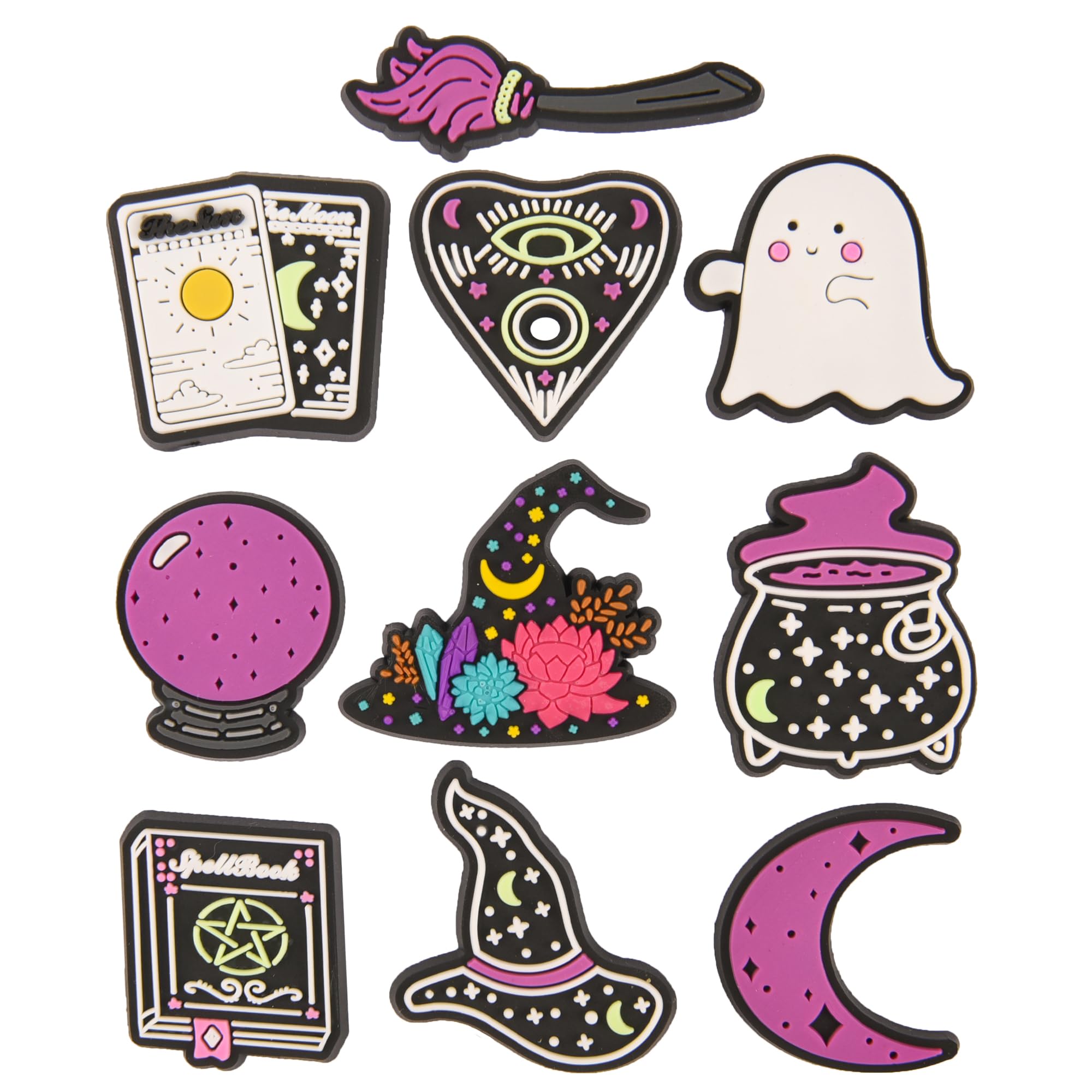 30 Pieces Women Halloween Shoe Charms Boys Cute Witch Shoe Accessories for Party Favor