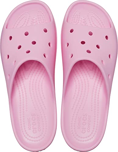 Crocs Women's Classic Slide | Platform Sandals, Flamingo, Numeric_7