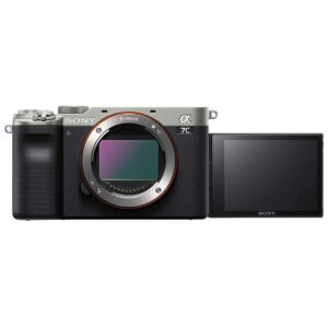 Sony Alpha 7C Full Frame Mirrorless Interchangeable Standard Zoom E-Mount Lens Digital Camera, Silver - Bundle with FE 24-105mm f/4 G OSS Standard Zoom E-Mount Lens