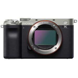 Sony Alpha 7C Full Frame Mirrorless Interchangeable Standard Zoom E-Mount Lens Digital Camera, Silver - Bundle with FE 24-105mm f/4 G OSS Standard Zoom E-Mount Lens