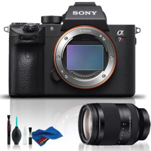 sony alpha a7r iii mirrorless digital camera with 24-240mm lens - standard kit