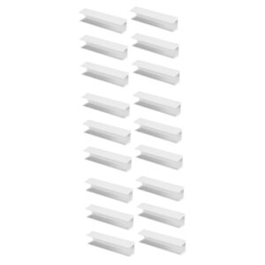 Toyvian 18 Pcs Safety Door Reinforcement Slot Baby Gate Parts Fence Accessories Dog Gate Groove Baby Door Gate Baby Gate Reinforcement Gate for Stairs PVC Door Pet White Child