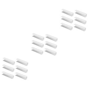 ibasenice 18 pcs safety door reinforcement slot fence reinforcement groove garden fence groove downstair parts pet playpen dog gate reinforcement kid playpen the fence white pvc tool baby