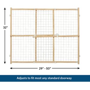 MidWest Homes for Pets Wire Mesh Pet Safety Gate, 32 Inches Tall & Expands 29-50 Inches Wide