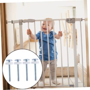 ibasenice 8 Pcs Child Playpen Screws Pet Safety Screws Pressure Threaded Spindle Rods Pressure Mounted Gate Screw M8 Spindle Rod Pressure Bolt The Fence Door Shaft Metal Baby