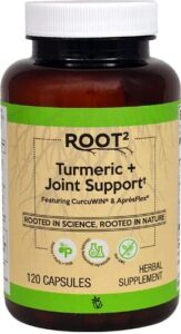 root2 vitacost root2 turmeric + joint support featuring curcuwin & apresflex - 120 capsules