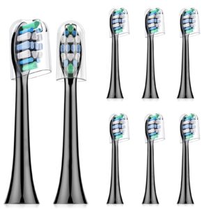 toothbrush replacement heads compatible with philips sonicare, 8 pack, electric brush head