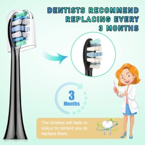 Toothbrush Replacement Heads Compatible with Philips Sonicare, 8 Pack, Electric Brush Head