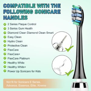 Toothbrush Replacement Heads Compatible with Philips Sonicare, 8 Pack, Electric Brush Head