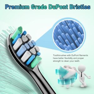 Toothbrush Replacement Heads Compatible with Philips Sonicare, 8 Pack, Electric Brush Head