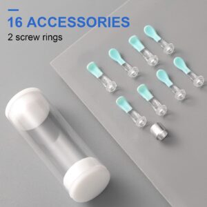 Ear Cleaner Replacement Tips Silicone Ear Spoons Tips Ear Retaining Ring Structure Removal Endoscope Tool Compatible with X17 Pro M9 Pro A2 B2 Pro C3/C3 Pro K10 (8 Pieces)