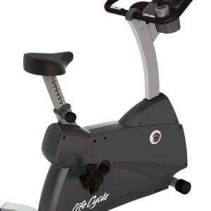 Life Fitness C3 Upright Indoor Cycling Exercise Bike with Track Connect Console Silver