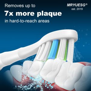 MRYUESG Replacement Heads Compatible with Philips Sonicare 10 Pack, MRYUESG Electric Tooth-Brush Head Designed for Phillips Diamond-Clean, Plaque Control Brush Heads for C2 4100 5100 1100