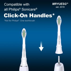 MRYUESG Replacement Heads Compatible with Philips Sonicare 10 Pack, MRYUESG Electric Tooth-Brush Head Designed for Phillips Diamond-Clean, Plaque Control Brush Heads for C2 4100 5100 1100