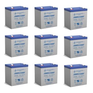 12v 5ah battery replacement for philips c-3 patient monitor - 9 pack