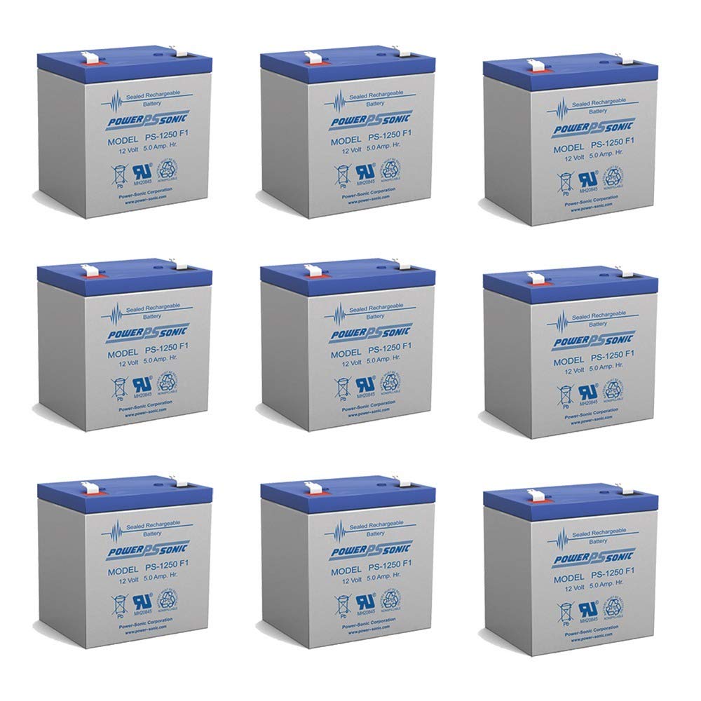 12V 5AH Battery Replacement for Philips C-3 Patient Monitor - 9 Pack