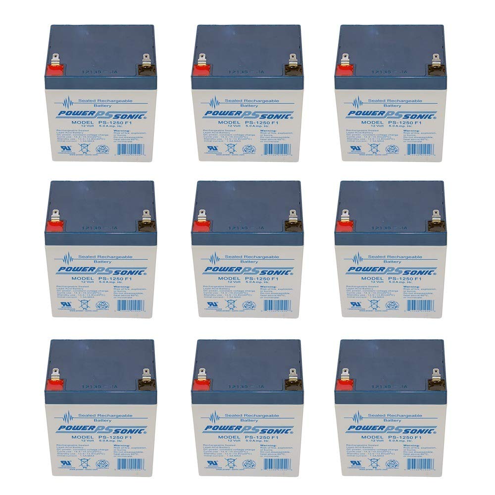 12V 5AH Battery Replacement for Philips C-3 Patient Monitor - 9 Pack