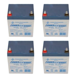12V 5AH Battery Replacement for Philips C-3 Patient Monitor - 4 Pack