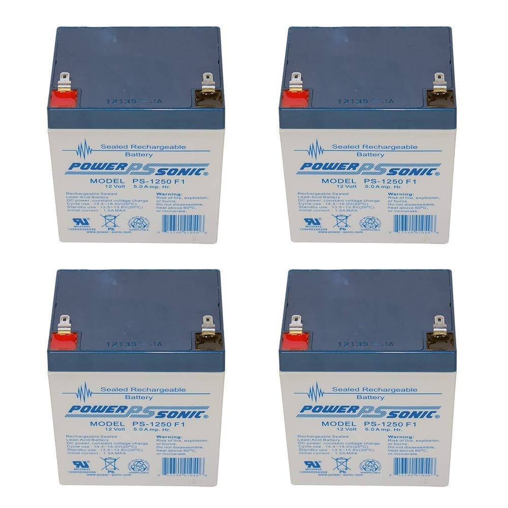 12V 5AH Battery Replacement for Philips C-3 Patient Monitor - 4 Pack