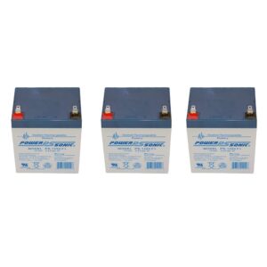 12V 5AH Battery Replacement for Philips C-3 Patient Monitor - 3 Pack