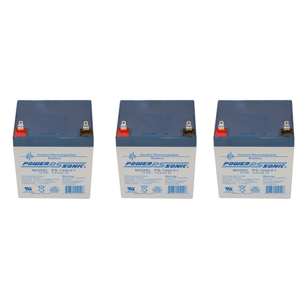 12V 5AH Battery Replacement for Philips C-3 Patient Monitor - 3 Pack