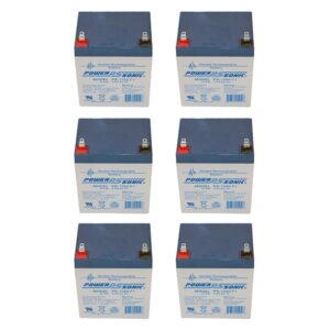 12V 5AH Battery Replacement for Philips C-3 Patient Monitor - 6 Pack