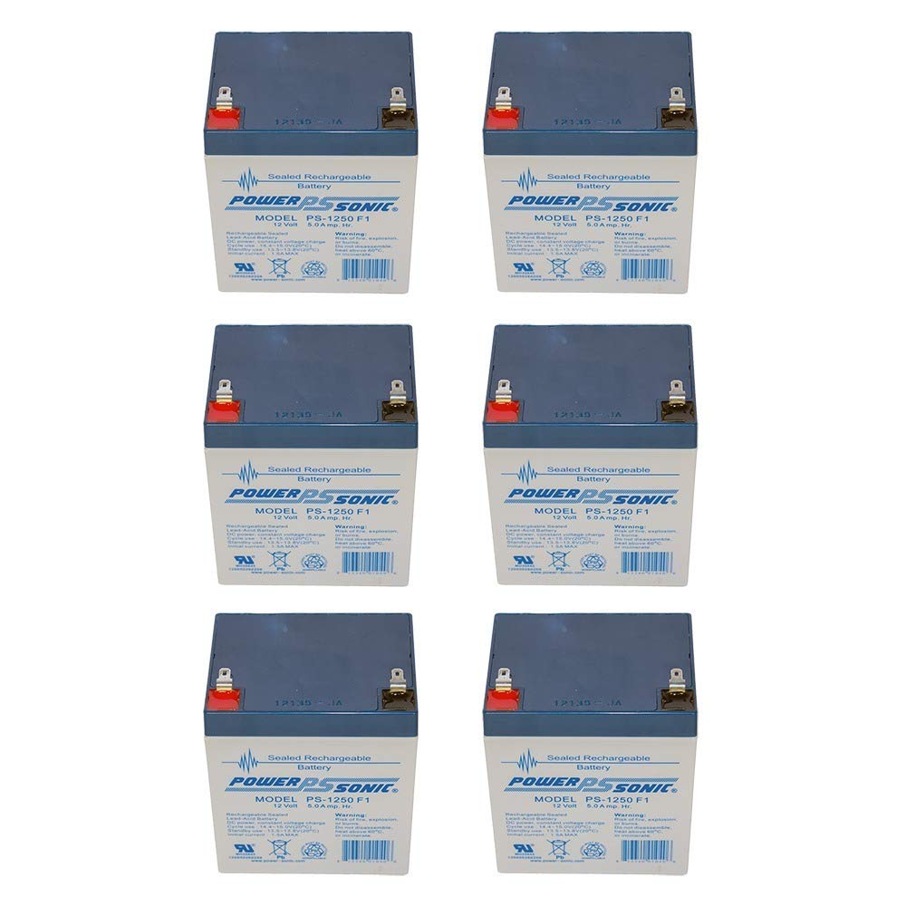 12V 5AH Battery Replacement for Philips C-3 Patient Monitor - 6 Pack