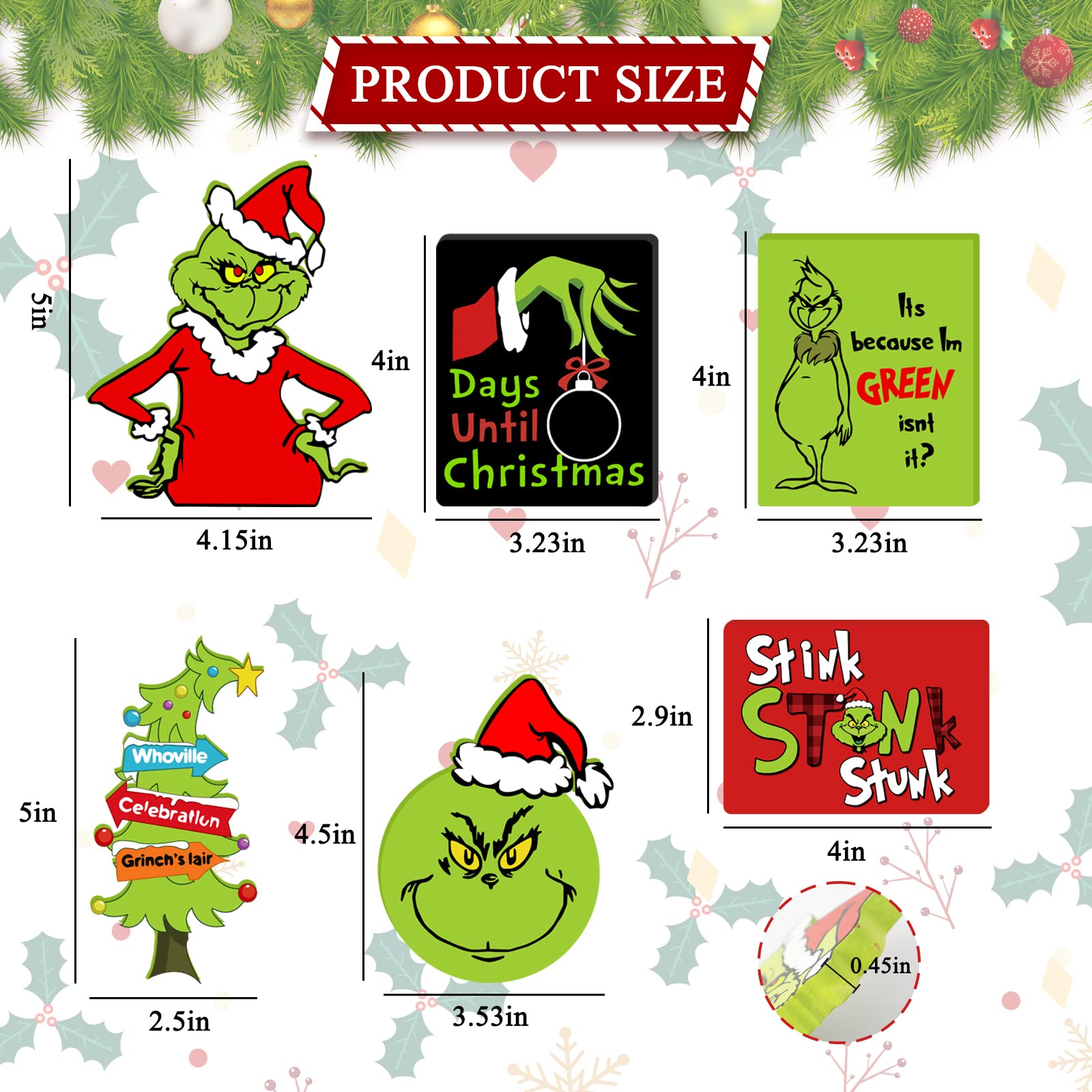 Christmas Tiered Tray Decorations - 6pcs Wooden Signs Table Centerpieces for Holiday Indoor Home Table Top Decorations