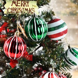 Christmas Balls Ornaments for Xmas Tree, 30Pcs Shatterproof Christmas Tree Decorations, Tree Hanging Balls Muti-Color Christmas Balls Ornaments Set for Party Decoration Perfect Super Bulbs