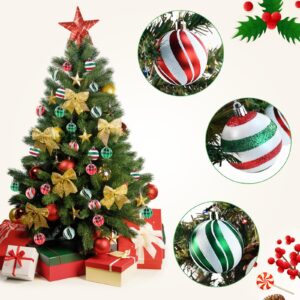 Christmas Balls Ornaments for Xmas Tree, 30Pcs Shatterproof Christmas Tree Decorations, Tree Hanging Balls Muti-Color Christmas Balls Ornaments Set for Party Decoration Perfect Super Bulbs