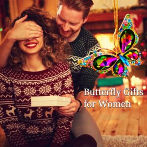 JUNQIU Butterfly Christmas Ornaments, 2024 Ornament for Christmas Tree, Monarch Butterfly Fancy Christmas Ornaments, Kids Christmas Ornaments Clearance -Butterfly Gifts for Women