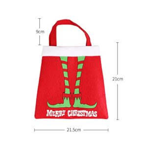 Christmas Goodie Treat Candy Bags, Holiday Christmas Bag Christmas Treat Gift Bag, Portable Cute Treat Bags & Goody Bags, Multifunctional Cloth Gift Bag (A01)