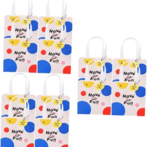 Abaodam 12 Pcs Gift Paper Bag Wedding Gift Bag Goodie Bags Gift Packaging Bags Party Bags Creative Gift Bag Holiday Gift Bags Dot Paper Bags Dot Gift Bags Baby Medium Packing Bag