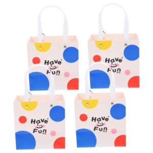 Mobestech 20 Pcs Gift Paper Bag Baby Shower Favors Bags Party Treats Bags Paper Gift Bags with Handles Goodie Bags Holiday Gift Bags Christmas Gift Bags Oversized Gift Box