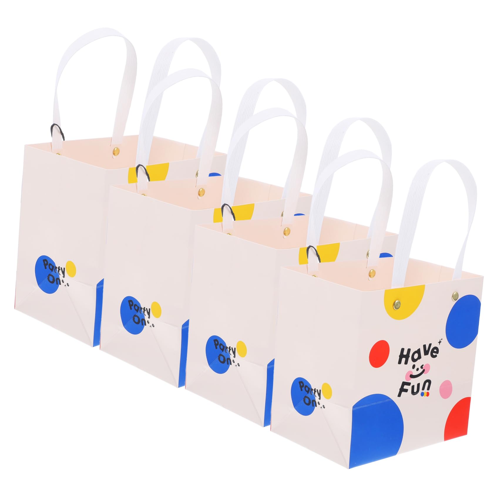 Mobestech 20 Pcs Gift Paper Bag Baby Shower Favors Bags Party Treats Bags Paper Gift Bags with Handles Goodie Bags Holiday Gift Bags Christmas Gift Bags Oversized Gift Box