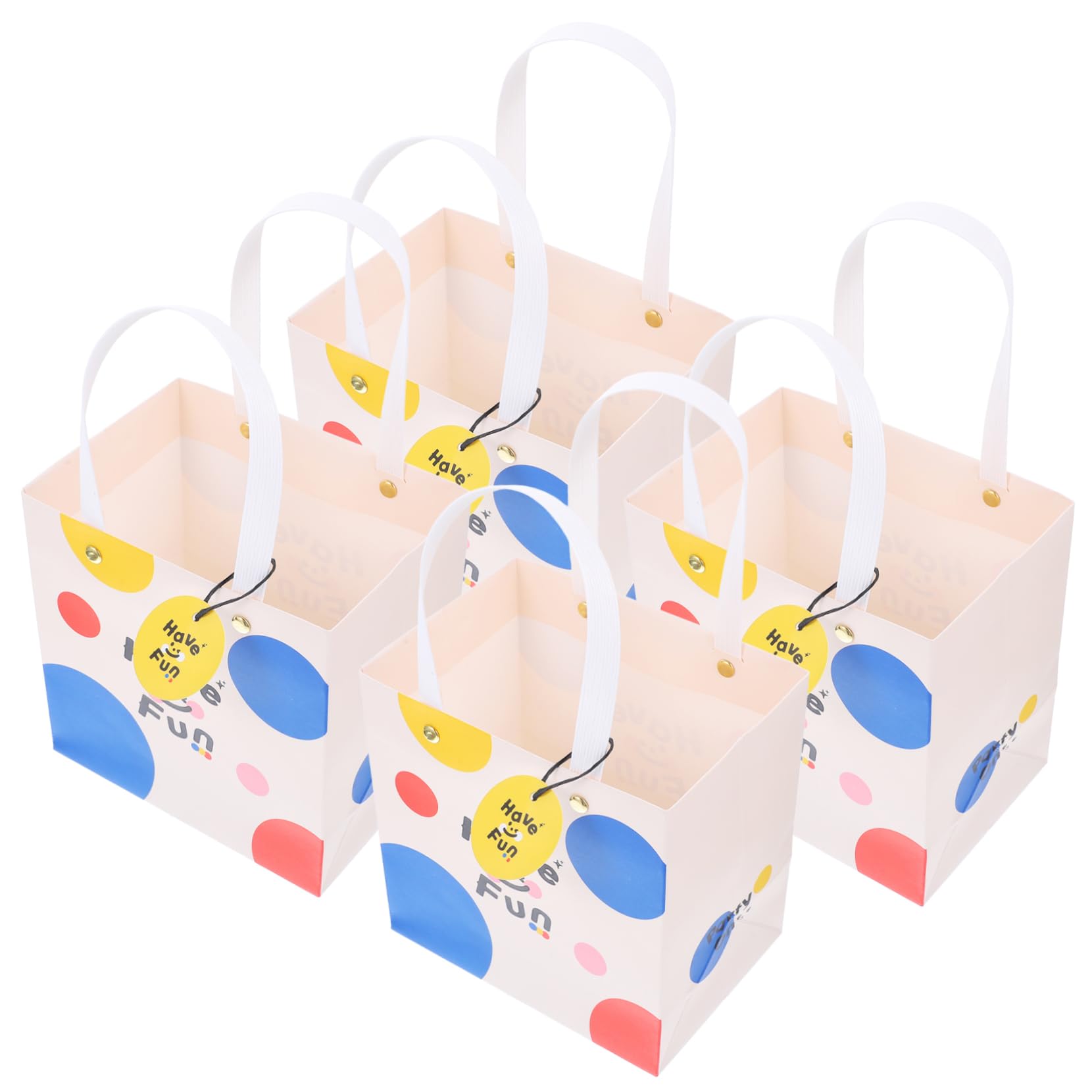 Mobestech 20 Pcs Gift Paper Bag Baby Shower Favors Bags Party Treats Bags Paper Gift Bags with Handles Goodie Bags Holiday Gift Bags Christmas Gift Bags Oversized Gift Box