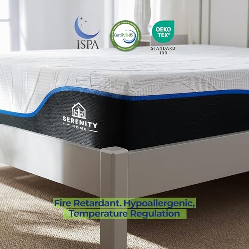 Queen Mattress, 10 Inch Queen Size Mattress, Cooling Gel Memory Foam Mattress In A Box For Fresh Cool Sleep & Pressure Relief, Fiberglass Free, Made In USA