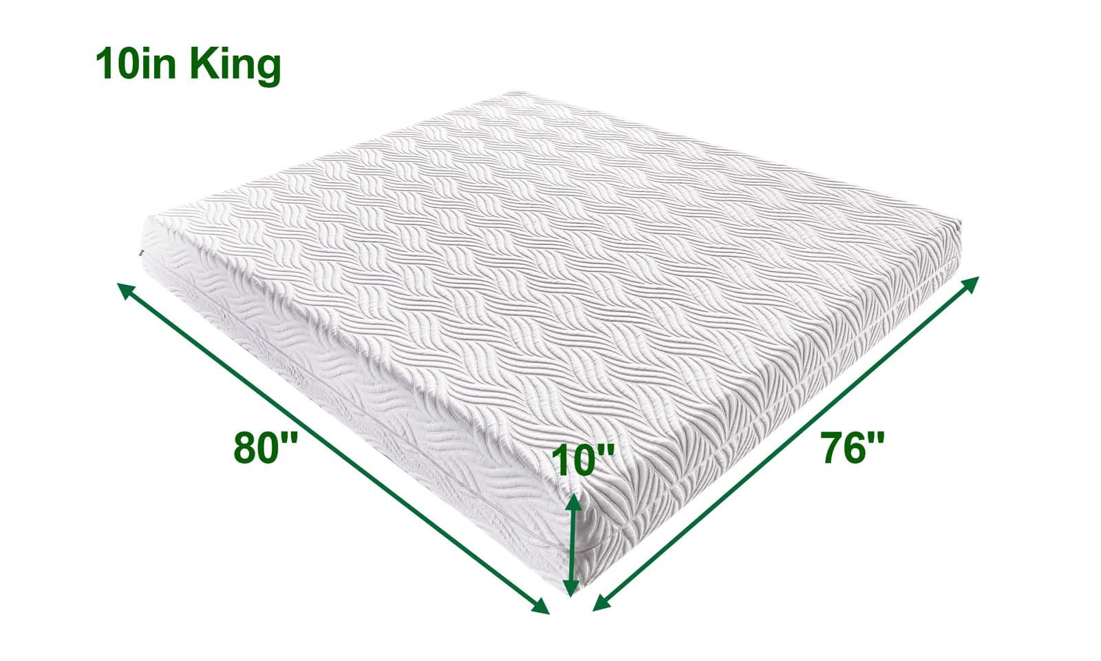 Queen Size Mattress, 10 Inch Gel Memory Foam Mattresses for Cool Sleep & Pressure Relief, Medium Firm Mattresses, Fiberglass Free, CertiPUR-US Certified, Bed-in-a-Box (Queen)