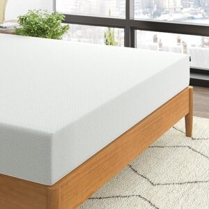 ZINUS 8 Inch Green Tea Memory Foam Mattress, Queen, Fiberglass Free, Patented Custom Contour Support, Sturdy Base Foam, CertiPUR-US Certified, Mattress in A Box, White