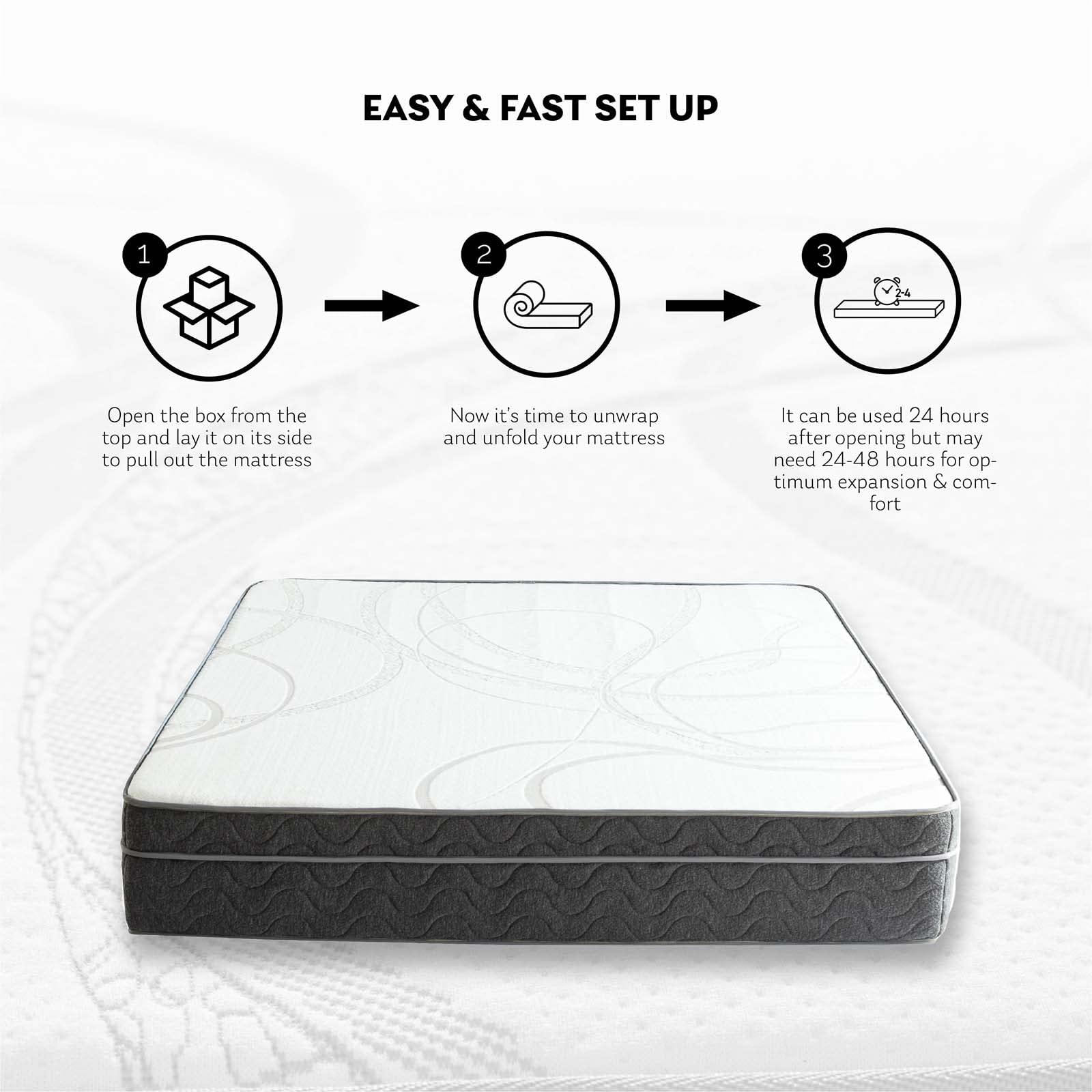 TMEOSK Queen Mattress, 10 inch Cooling Gel Memory Foam Tea Mattress for Pressure Relief, Individual Pocket Spring Mattress, Hybrid Top Mattress, Medium Firm Feel, CertiPUR-US Certified (Queen)