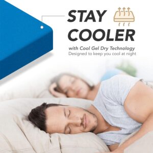 DynastyMattress 10-inch CoolBreeze Gel Memory Foam Mattress-Queen Size