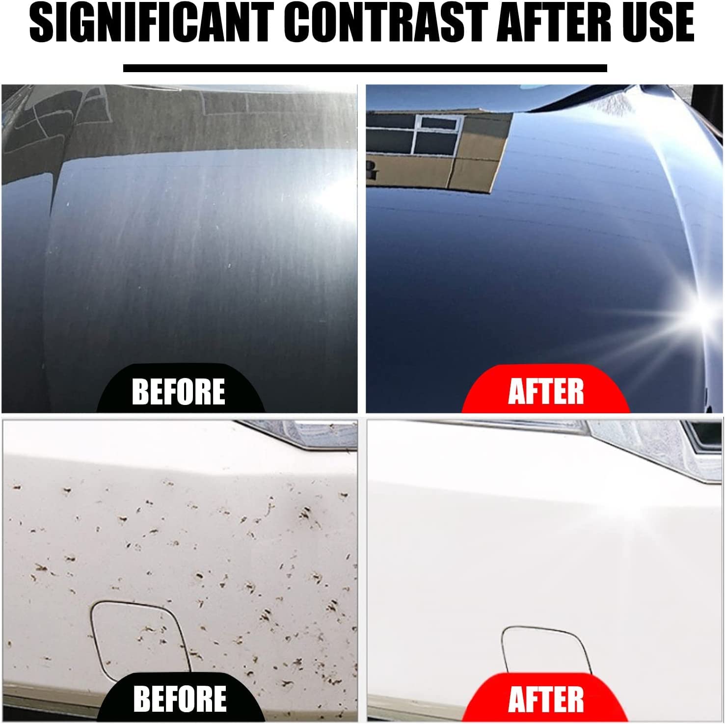 3 in 1 high Protection Fast car Ceramic Coating Spray, Plastic Parts refurbisher, Fast fine Scratch Repair, Fast car Coating, car Scratch Nano Repair Spray, (2 Pieces 200ml) + Brush Cloth