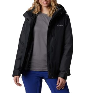 Columbia Women's Whirlibird Iv Interchange Jacket, Black Crossdye, Large