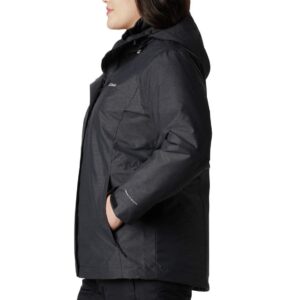 Columbia Women's Whirlibird Iv Interchange Jacket, Black Crossdye, Large