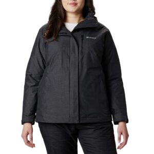 Columbia Women's Whirlibird Iv Interchange Jacket, Black Crossdye, Large